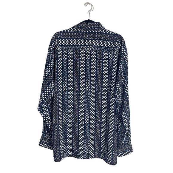 Bassiri Printed Button Up Dress Shirt XXL - Picture 4 of 4